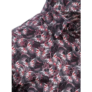 Black men's patterned shirt Dstreet DX2230