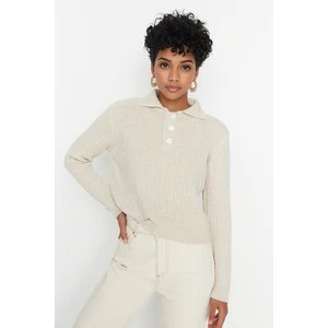 Trendyol Sweater - Beige - Regular fit