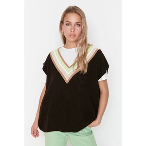 Trendyol Sweater Vest - Brown - Regular fit