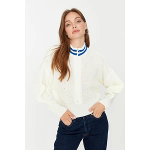 Trendyol Sweater - Ecru - Regular fit