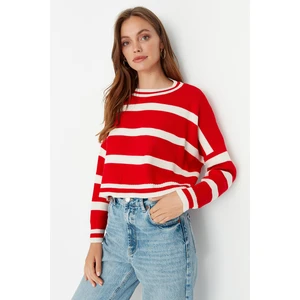 Trendyol Sweater - Red - Regular fit