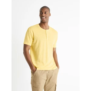 Celio Linen Short Sleeve T-Shirt - Men