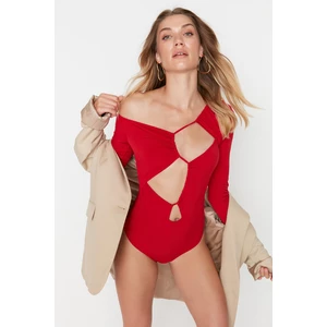 Trendyol Bodysuit - Red - Slim fit
