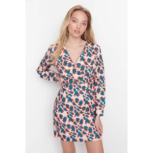 Trendyol Multicolored V-Neck Patterned Dress