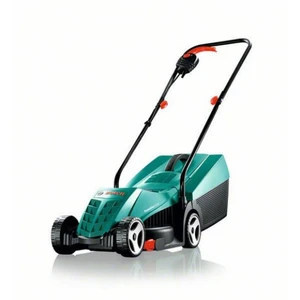 Kosačka Bosch ARM 32, 0.600.885.B03 elektrická kosačka • výkon 1 200 W • kôš 31 l • záber 32 cm • 3 pozície nastavenia výšky kosenia • trávne hrebene