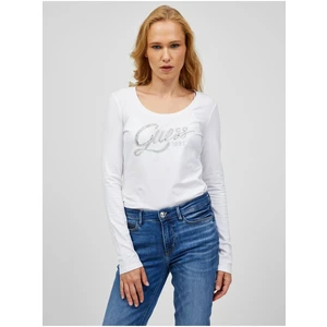 Guess Bryann White Women's Long Sleeve T-Shirt - Women