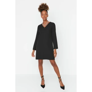 Trendyol Black V-Neck Dress