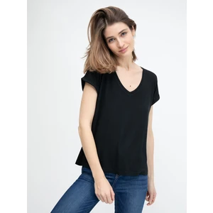 Big Star Woman's V_neck_ss T-shirt 152083  Knitted-906