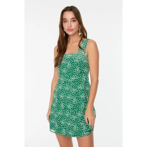 Trendyol Green Square Collar Dress