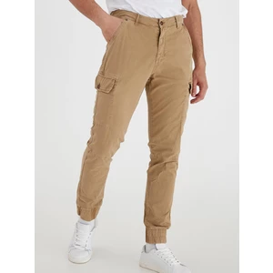 Světle hnědé kalhoty s kapsami Blend Nan - Pánské