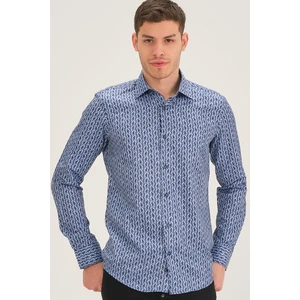 G745 DEWBERRY MEN'S SHIRT-BLUE