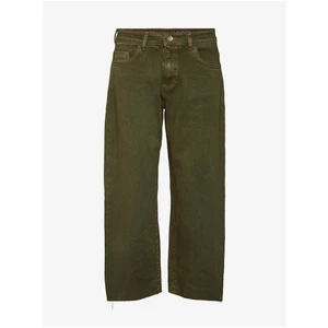 Dark Green Wide Jeans Noisy May Amanda - Women