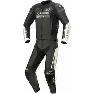 Alpinestars GP Force Chaser Leather Suit 2 Pc Black/White 52 Tuta da moto divisible