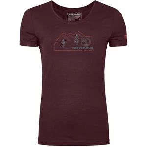 Ortovox Koszula outdoorowa 140 Cool Vintage Badge T-Shirt W Winetasting M
