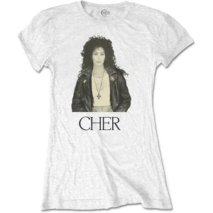 Cher Tricou Leather Jacket Alb L