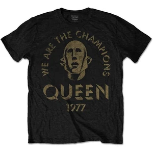 Queen T-Shirt We Are The Champions Grafik-Schwarz L