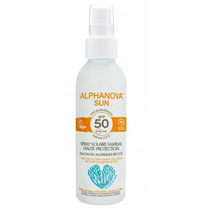 ALPHANOVA SUN opaľovací krém sprej rodinný v hliníkovom obale SPF 50 BIO 150 g