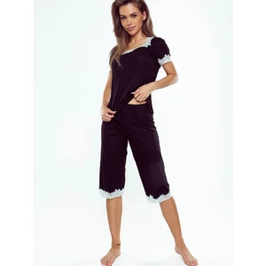 Pyjamas Eldar First Lady Aster kr/r S-XL black-ecru 001