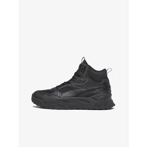 Puma Trinity Black Men's Suede Ankle Sneakers - Men's