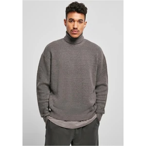 Oversized Roll Neck Sweater Asphalt