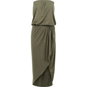 Women's Olive Bandeau Dress