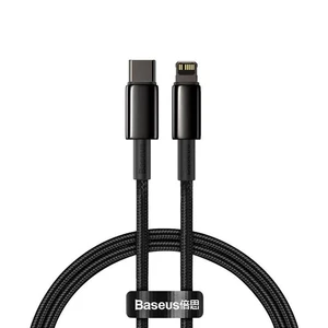 Kábel Baseus Tungsten Gold USB-C/Lightning PD 20W 1m (CATLWJ-01) čierny Rychlonabíjecí datový kabel<br />
S datovým kabelem Baseus Tungsten Gold Fast Chargi