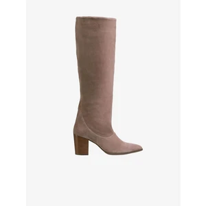 Women's brown suede heeled boots Högl Dress Up - Women