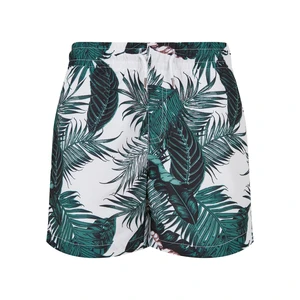 Boys' swimsuit with palm leaf pattern aop