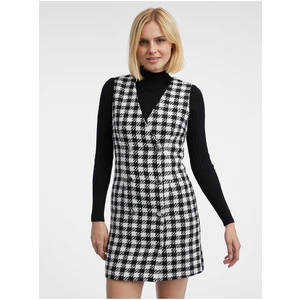 Orsay White & Black Women's Plaid Dress - Women's