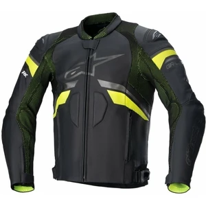 Alpinestars GP Plus R V3 Rideknit Leather Jacket Black/Yellow Fluo 50 Blouson de cuir