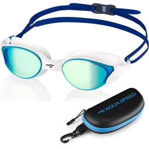 AQUA SPEED Unisex's Swimming Goggles Vortex Mirror&Case  Pattern 51