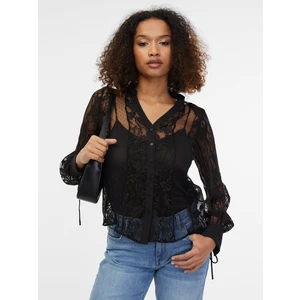 Orsay Čierna ladies' lace blouse - Women