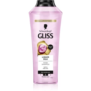 Schwarzkopf Gliss Liquid Silk regeneračný šampón pre posilnenie a lesk vlasov 400 ml