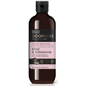 Baylis & Harding Goodness Rose & Geranium sprchový gel s vůní květin 500 ml