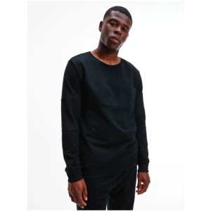 Black Men's Sweatshirt Calvin Klein Gloss Lounge - Men's