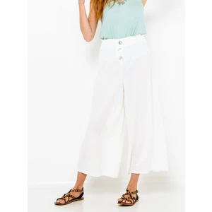 White Culottes Pants CAMAIEU - Women