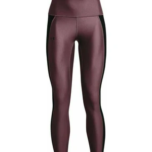 Under Armour HeatGear Armour Womens No-Slip Waistband Panel Ankle Leggings Plum/Black XS