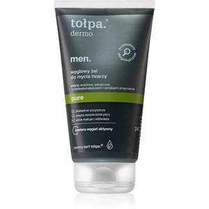 Tołpa Dermo Men Pure mycí gel na obličej s aktivním uhlím 150 ml