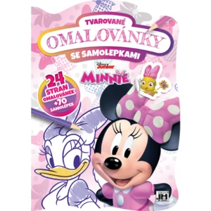 Tvarované omalovánky se samolepkami - Minnie