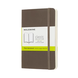 Moleskine - Zápisník měkký čistý hnědý S