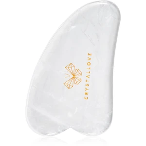 Crystallove Clear Quartz Gua Sha Plate masážna pomôcka