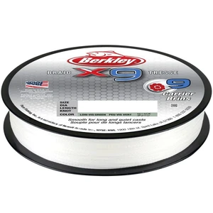 Berkley splietaná šnúra x9 crystal-priemer  0,30 mm / nosnosť 31,5 kg