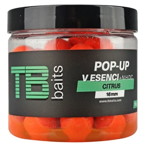 Tb baits plovoucí boilie pop-up orange citrus + nhdc 65 g-12 mm