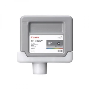 Canon PFI-302GY, 2217B001 sivá (grey) originálna cartridge