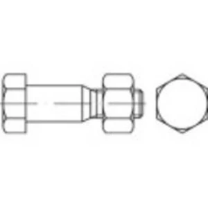 Šestihranné šrouby TOOLCRAFT TO-5435139, N/A, M16, 45 mm, ocel, 1 ks