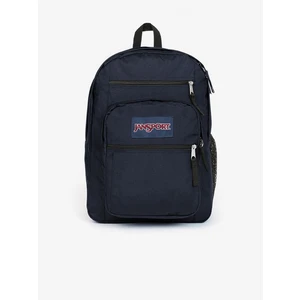 Ruksak Jansport tmavomodrá farba, veľký, s nášivkou