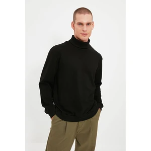 Trendyol Black Men's Regular Fit Sweatshirt