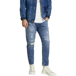 Jack&Jones Pánske džínsy JJIFRANK Tapered Fit 12205005 Blue Denim 34/34