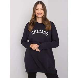 RUE PARIS Navy blue cotton tunic