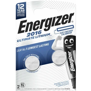 Knoflíkový článek CR 2016 lithiová Energizer Ultimate 2016 100 mAh 3 V 2 ks